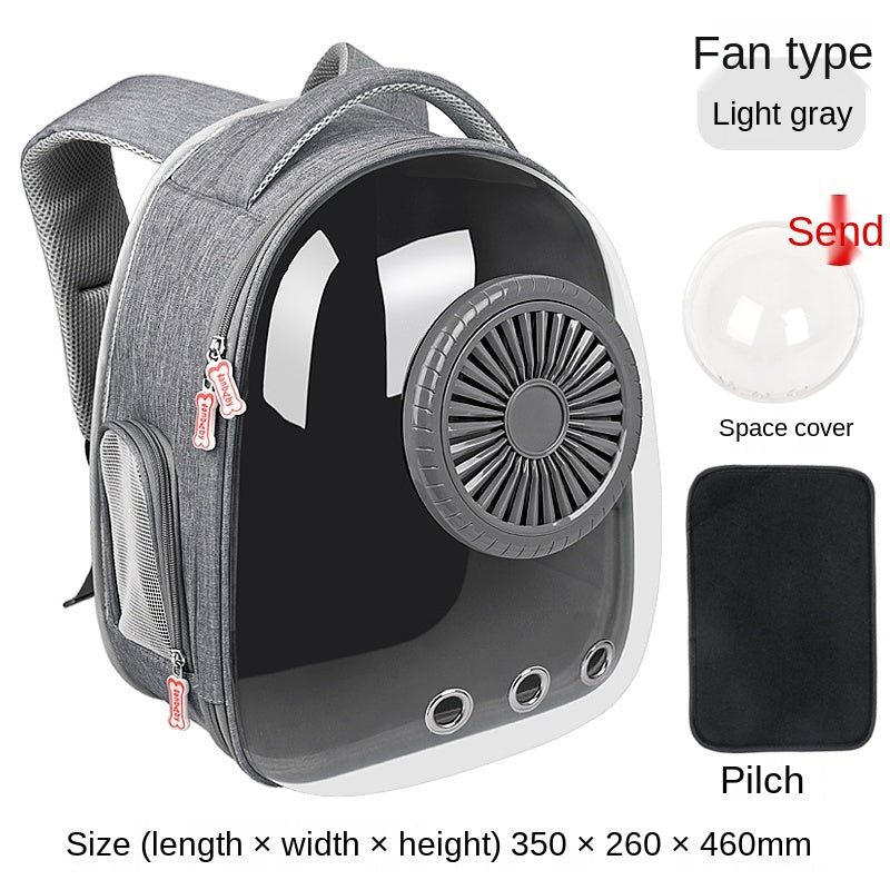 Pet Capsule Backpack with Fan