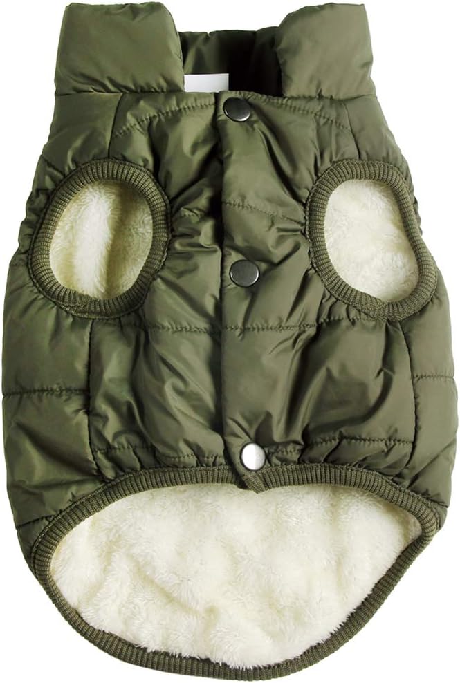 2 Layers Fleece Lined Warm Jacket  For Cats and Dogs