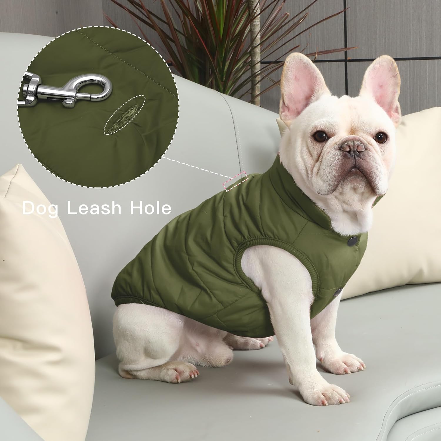 2 Layers Fleece Lined Warm Jacket  For Cats and Dogs
