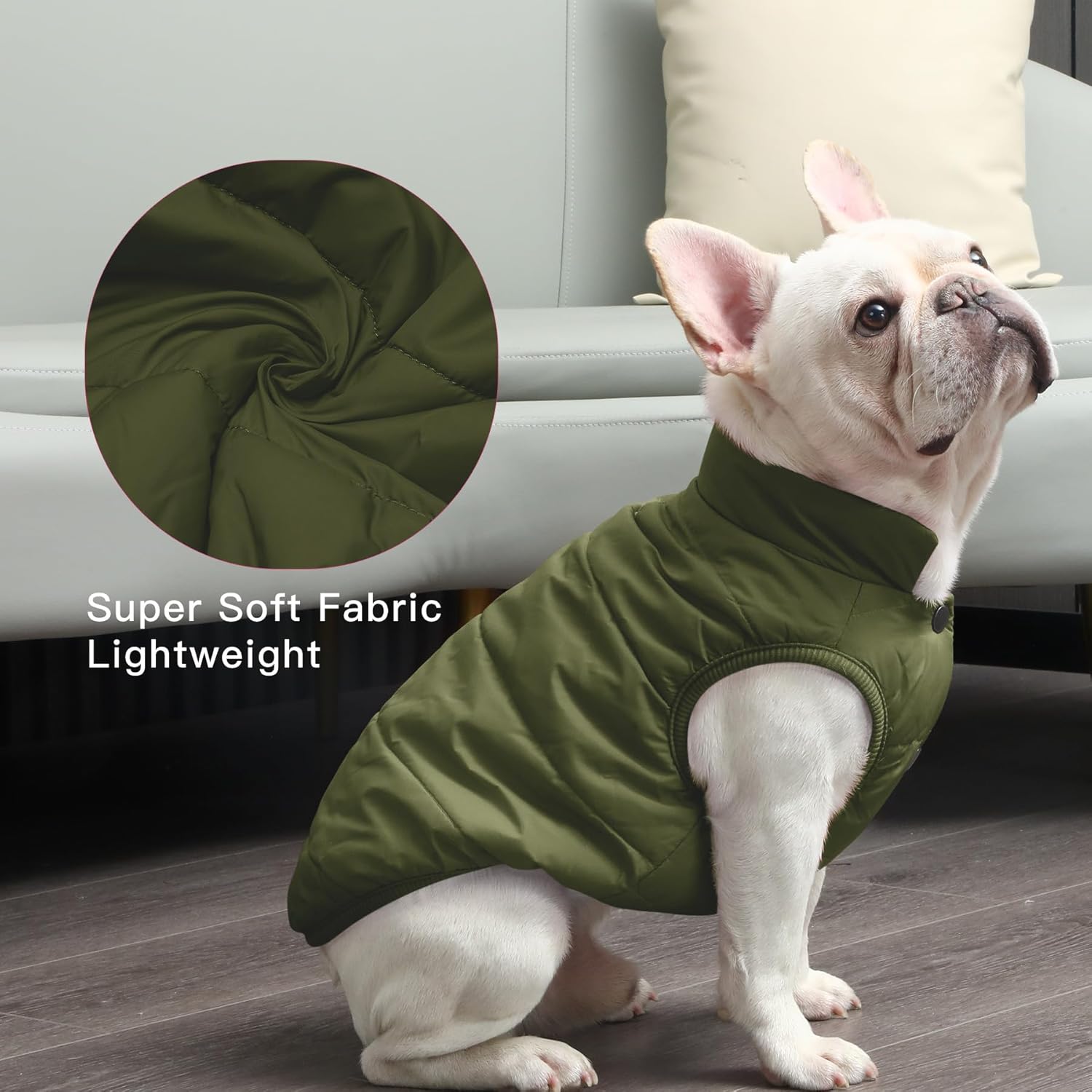 2 Layers Fleece Lined Warm Jacket  For Cats and Dogs
