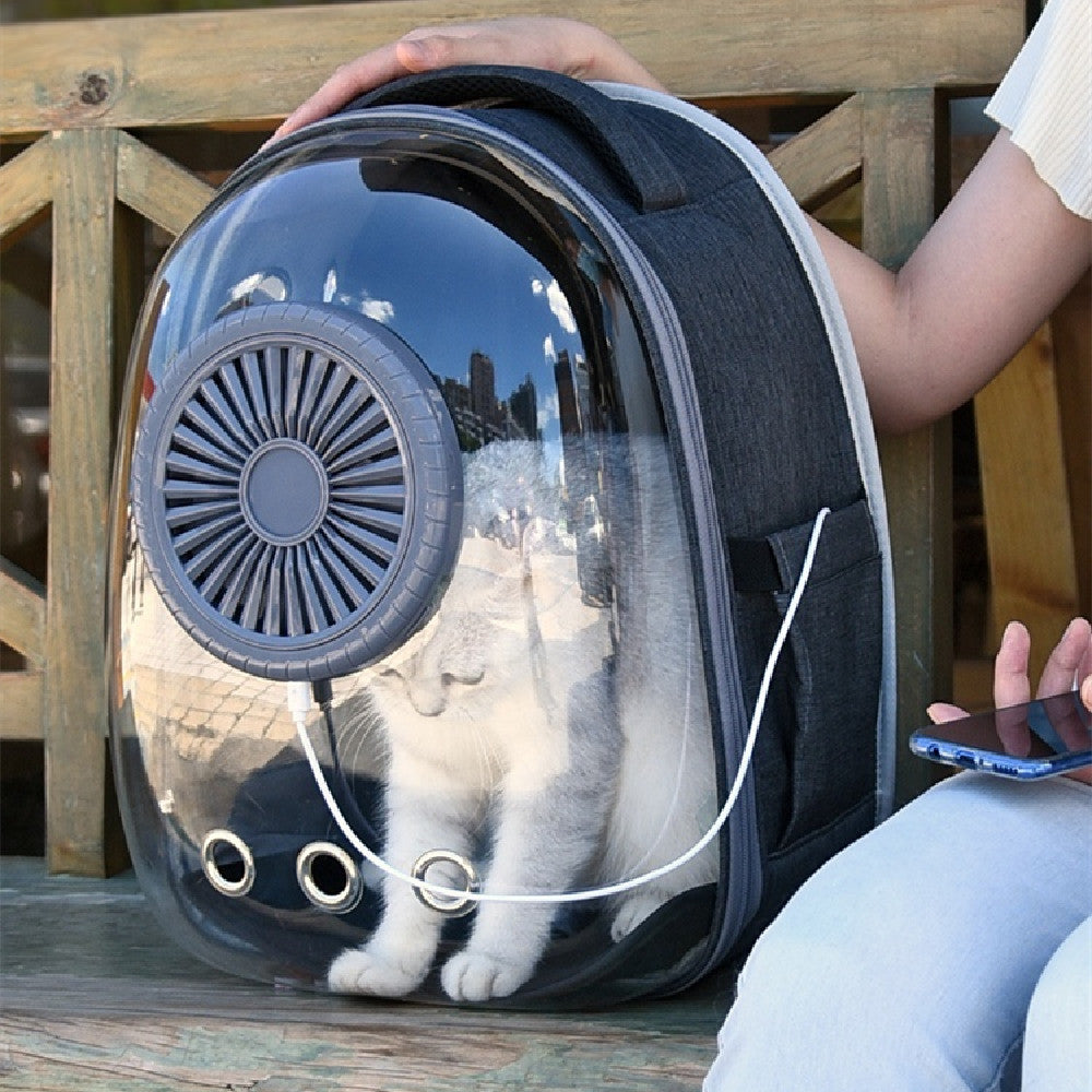 Pet Capsule Backpack with Fan