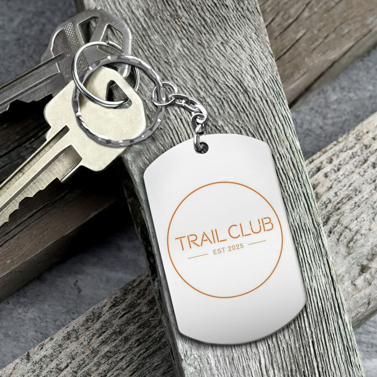 The Trail Club Aluminum Keychain