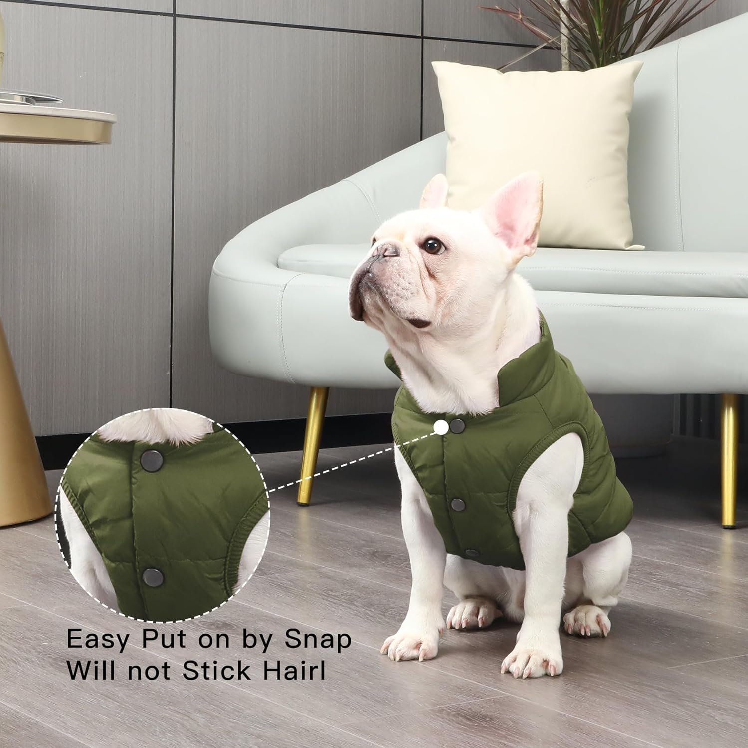 2 Layers Fleece Lined Warm Jacket  For Cats and Dogs