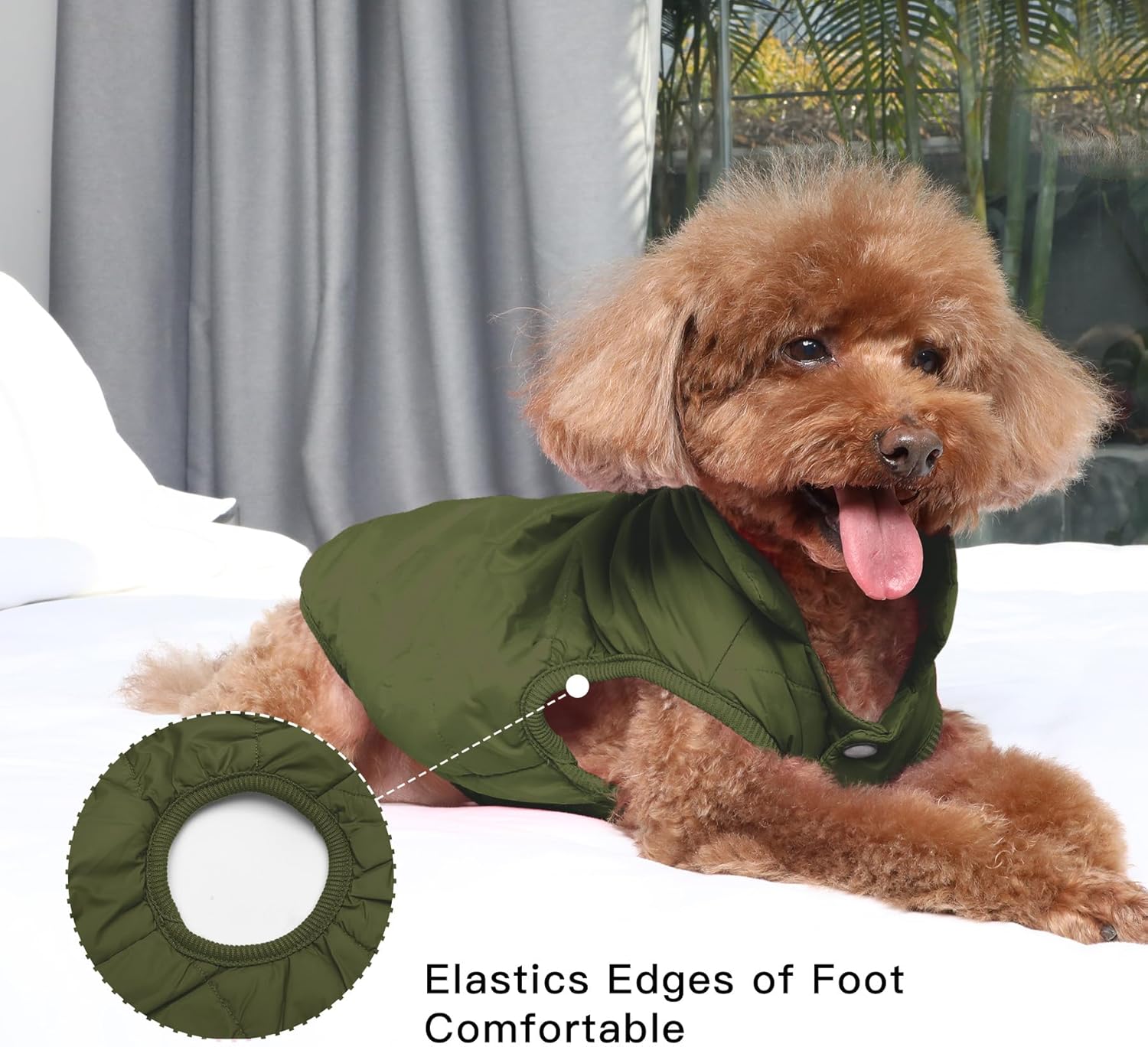 2 Layers Fleece Lined Warm Jacket  For Cats and Dogs