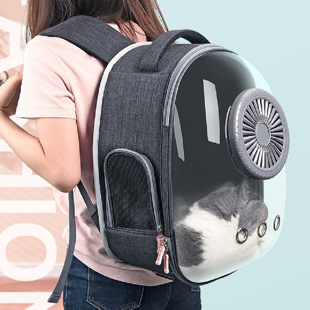 Pet Capsule Backpack with Fan