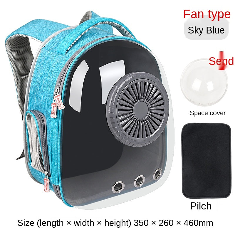 Pet Capsule Backpack with Fan
